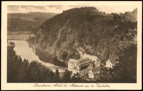 Ansichtskarte Lauenhain-Mittweida Blick auf die Lauenhainer Mühle 1923