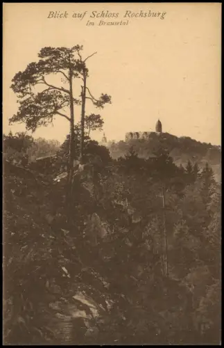Ansichtskarte Rochsburg-Lunzenau Blick auf Schloss Rochsburg Im Brausetal 1920
