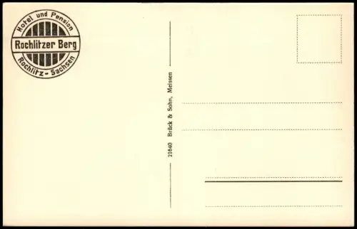 Ansichtskarte Rochlitz Aussichtsturm - Rochlitzer Berg Restaurant 1920
