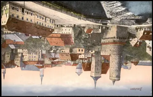 Ansichtskarte Bautzen Budyšin Stadtblick 1920