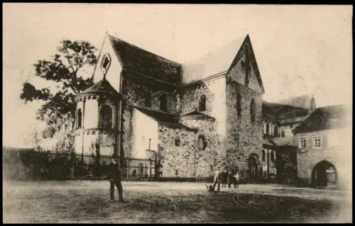Ansichtskarte Wechselburg Partie an der Schlosskirche 1922