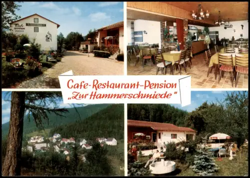 Ansichtskarte Sophiental-Weidenberg Cafe Zur Hammerschmiede 1974