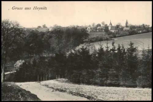 Ansichtskarte Heynitz-Nossen Fernblick auf die Stadt 1914