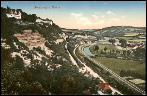 Ansichtskarte Dornburg-Camburg Talblick 1914