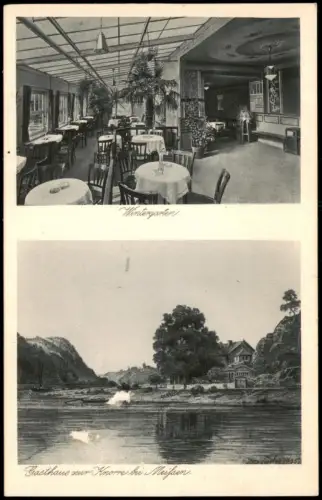Ansichtskarte Meißen Gasthaus zur Knorre 1927