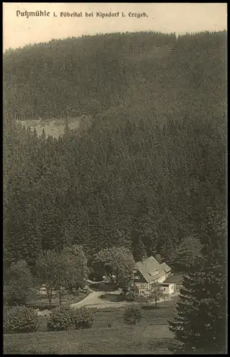 Kipsdorf-Altenberg (Erzgebirge) Blick auf die Putzmühle Pöbeltal 1927