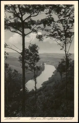 Frankenberg (Sachsen) Blick vom Harrasfelsen ins Zschopautal 1927