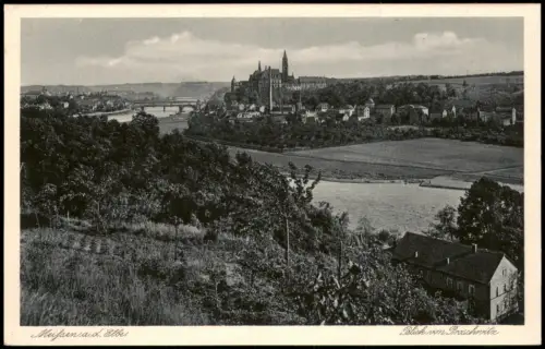 Ansichtskarte Meißen Blick vom Proschwitz 1927