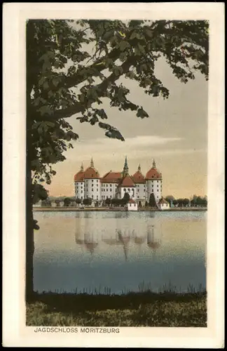 Ansichtskarte Moritzburg Kgl. Jagdschloss Künstlerkarte 1927