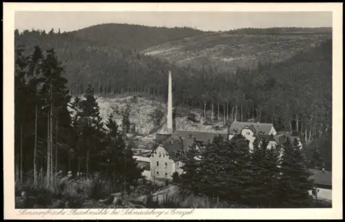 Ansichtskarte Schmiedeberg (Erzgebirge)-Dippoldiswalde Buschmühle 1926