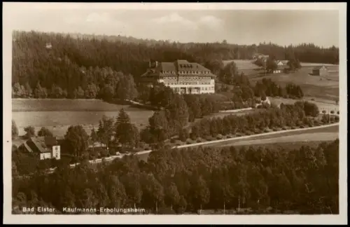 Ansichtskarte Bad Elster Kaufmanns-Erholungsheim - Fotokarte 1927