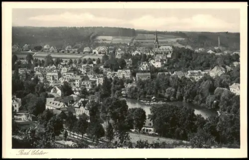 Ansichtskarte Bad Elster Totale 1927