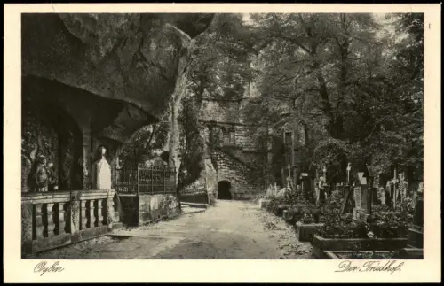 Ansichtskarte Oybin Der Friedhof 1925