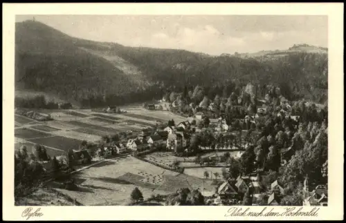 Ansichtskarte Oybin Blick nach dem Hochwald 1925