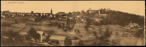 Ansichtskarte Frauenstein (Erzgebirge) 2 teilige Klappkarte 1922