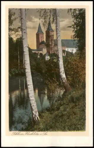 Ansichtskarte Rochsburg-Lunzenau Schloss Rochsburg Birken 1925