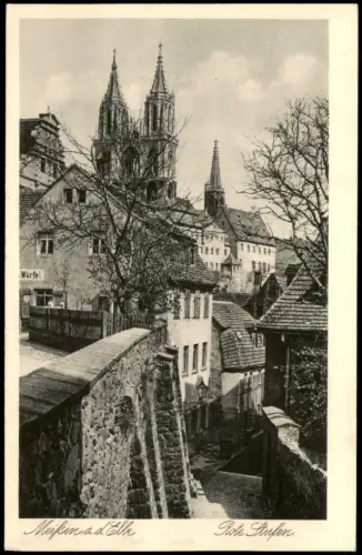 Ansichtskarte Meißen Rote Stufen - Weg 1925