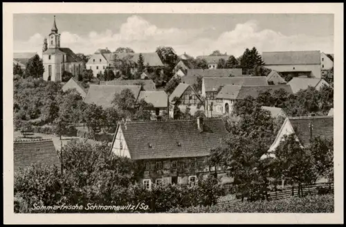 Ansichtskarte Schmannewitz-Dahlen Gasthof 1954