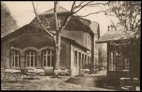 Ansichtskarte Bautzen Budyšin Restaurant Weite Bleiche - Garten 1917