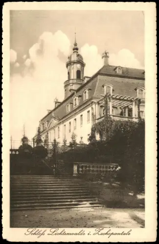 Ansichtskarte Lichtenwalde-Niederwiesa Schloß Lichtenwalde Seitenansicht 1914