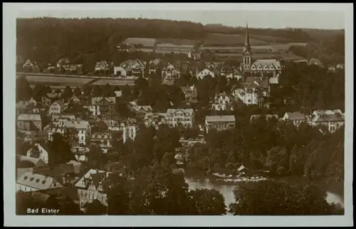 Ansichtskarte Bad Elster Panorama Fotokarte 1928