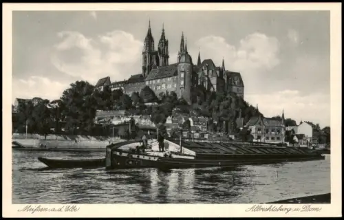 Ansichtskarte Meißen Albrechtsburg, Schlepper 1931