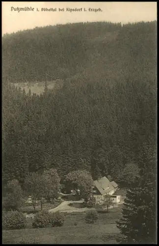 Kipsdorf-Altenberg (Erzgebirge) Blick auf die Putzmühle Pöbeltal 1927