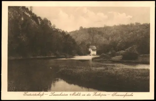 Ansichtskarte Lauenhain-Mittweida Lauenhainer Mühle Zschopau 1922