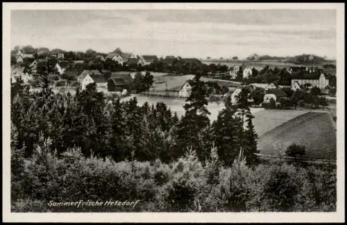 Ansichtskarte Hetzdorf-Halsbrücke Blick auf den Ort 1927