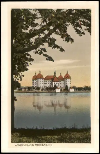 Ansichtskarte Moritzburg Kgl. Jagdschloss Künstlerkarte 1927