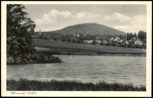 Ansichtskarte Collm-Wermsdorf Fernsicht auf den Collmberg 1928
