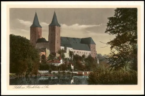 Ansichtskarte Rochlitz Schloss - Gemälde 1924