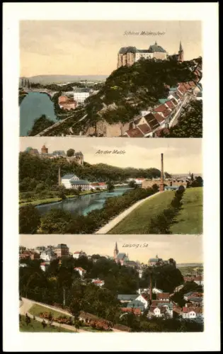 Ansichtskarte Leisnig 3 Bild Stadtteilansichten 1926