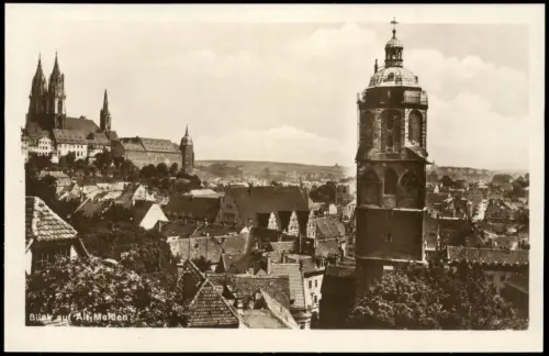 Ansichtskarte Meißen Blick auf die Altstadt - Fotokarte 1926