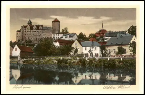 Ansichtskarte Zschopau Schloss Wildeck Zschopaupartie 1926