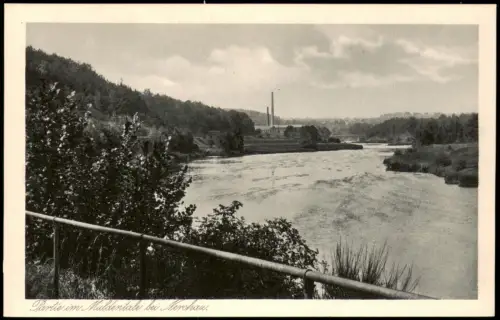 Ansichtskarte Nerchau-Grimma Partie im Muldental - Fabrik 1928