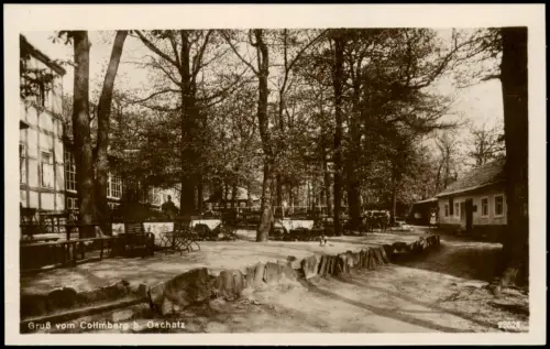 Ansichtskarte Collm-Wermsdorf Restauration auf dem Collmberg Fotokarte 1928