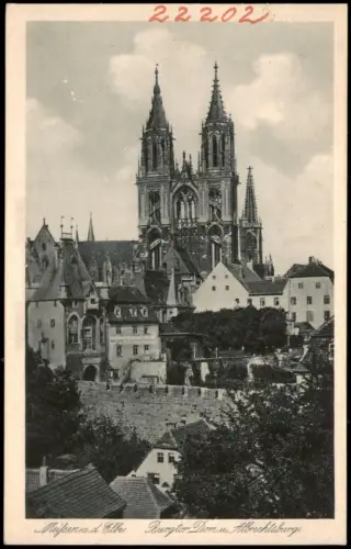 Ansichtskarte Meißen Dom Burghof 1923