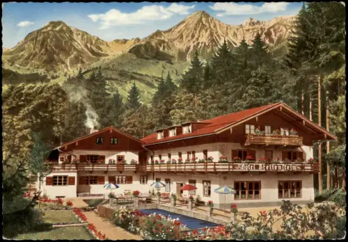 Ansichtskarte Ettenhausen Hotel und Berghotel Breitenstein 1966