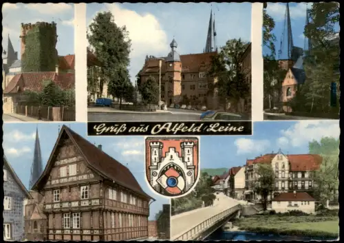 Ansichtskarte Alfeld (Leine) Stadtteilansichten Fachwerkhaus Straße 1971