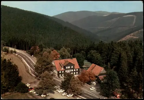 Ansichtskarte .Deutschland Berggasthaus Zum Auerhahn im Oberharz 1971