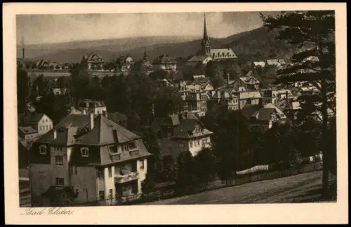 Ansichtskarte Bad Elster Stadthäuser 1923