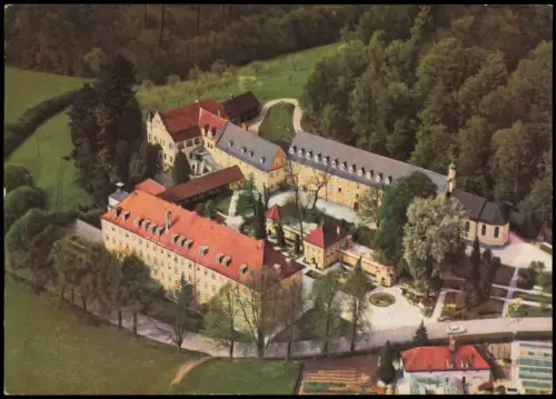 Ansichtskarte Krumbach Luftbild Sanatorium Krumbad 1986