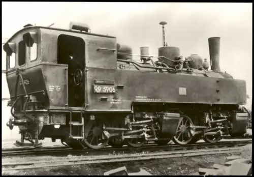 Ansichtskarte  Dampflokomotive Heeresfeldbahn Baureihei 99 Fotokarte 1975