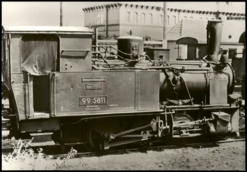Ansichtskarte  Dampflokomotive Gernrode Harzgerode Harz 1975