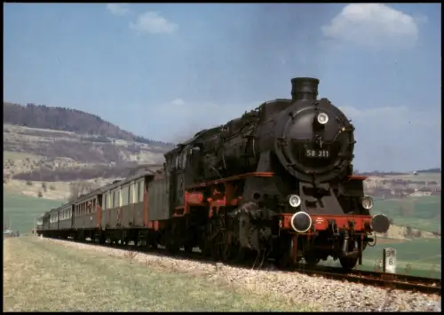 Ansichtskarte  Dampflokomotive Wutachtalbahn 1988