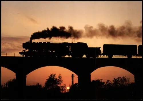 Ansichtskarte  Dampf-Güterzuglokomotive 52 8128 Gersdorf 1996