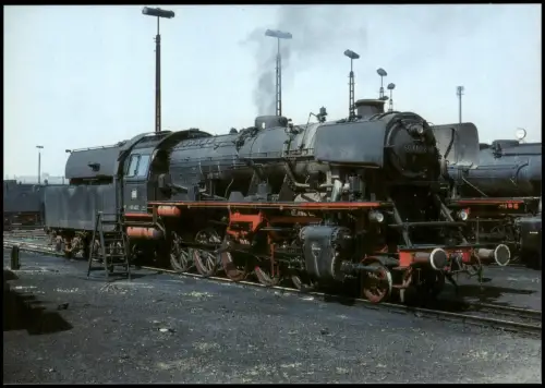 Ansichtskarte  Dampflokomotive Güterzug Bw Gremberg 1998