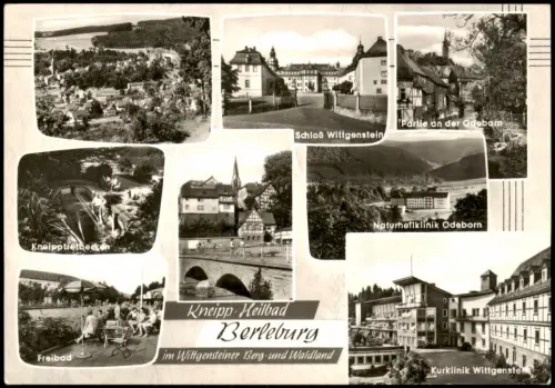 Ansichtskarte Bad Berleburg Mehrbild Ortsansichten 1967