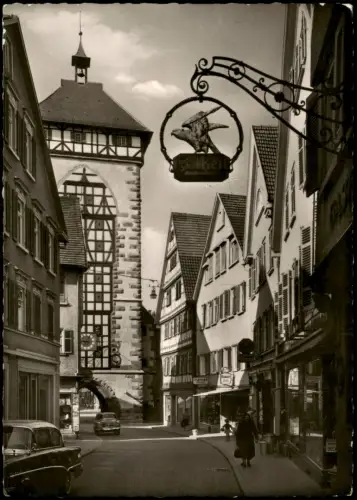 Ansichtskarte Reutlingen Katharinenstraße Geschäfte Fotokarte 1969
